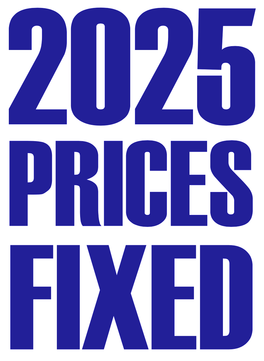 2025 Prices Fixed